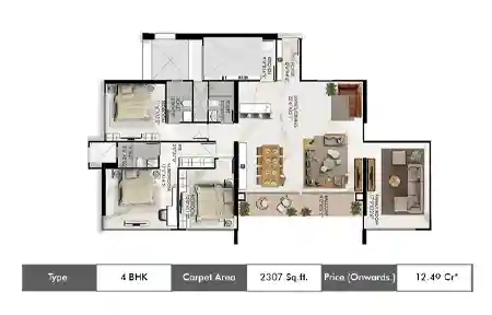 4 BHK 2307